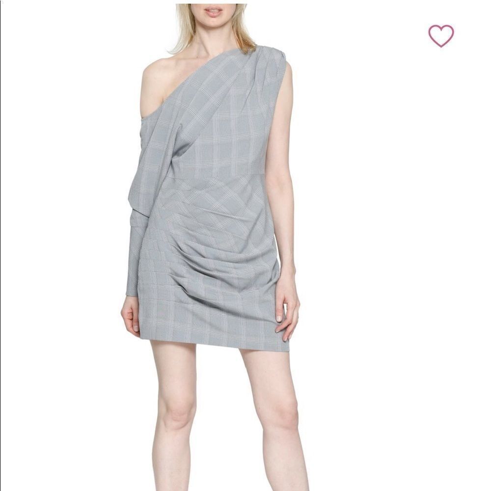 Walter Baker one shoulder plaid dress - Picture 1 of 4